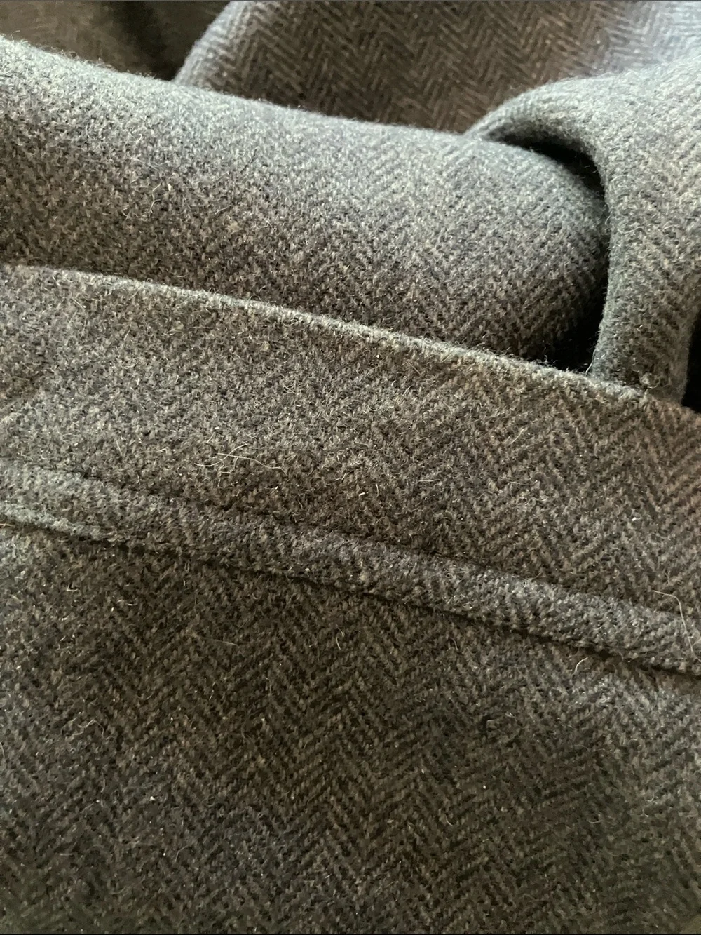 Woolrich men’s wool herringbone trousers lined 34 x 32 NWOT